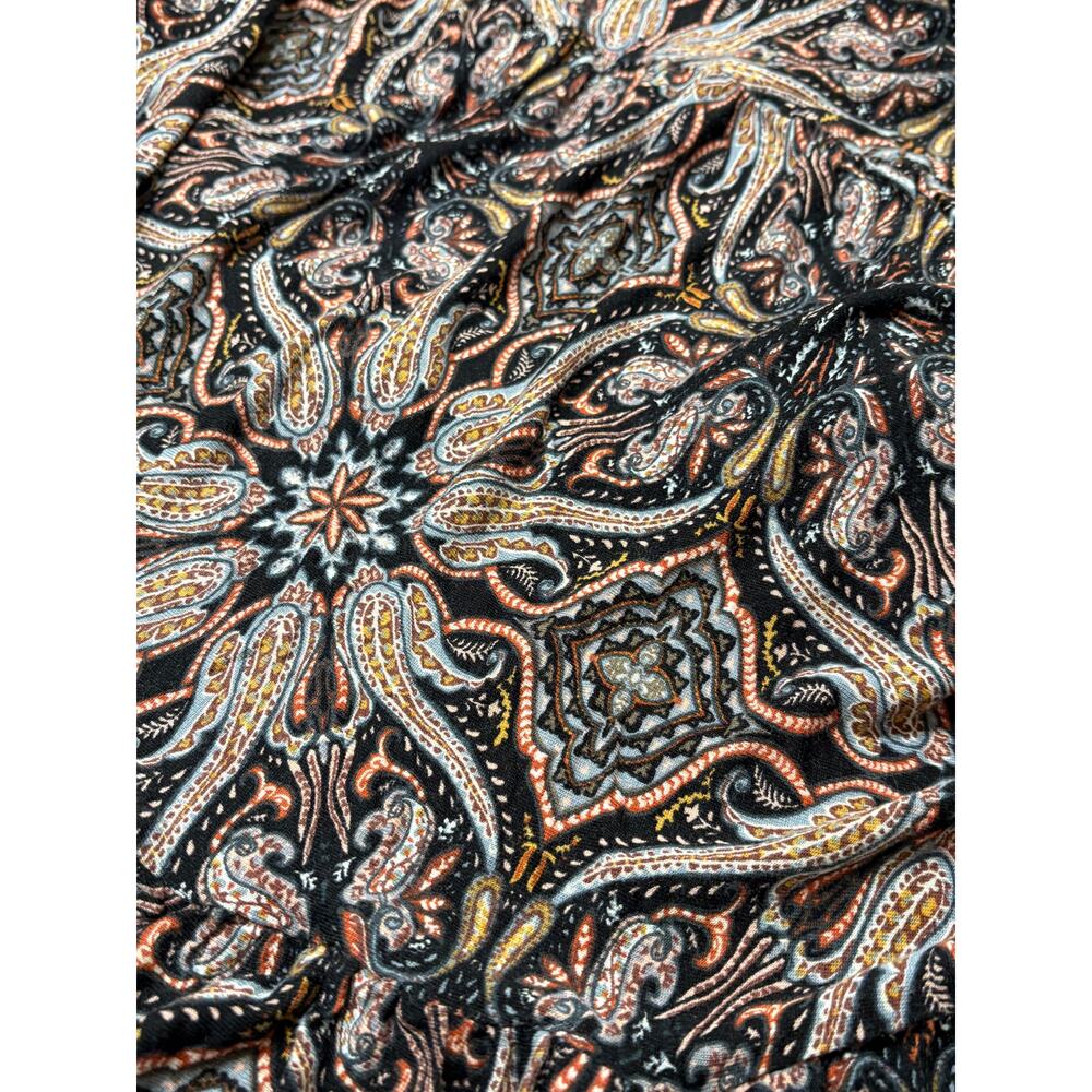 Lascana smocked maxi dress in brown paisley - Picture 6 of 7